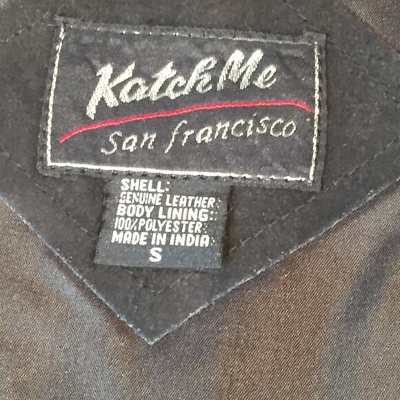 Katch Me NWT Retro BoHo Suede Leather Western Cowboy Ranch Rancher Vest S G - Picture 3 of 6